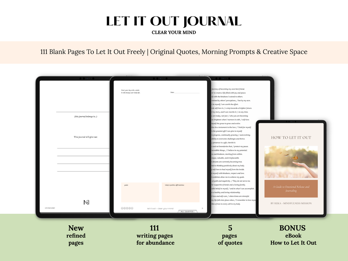 Let It Out – Clear Your Mind Journal