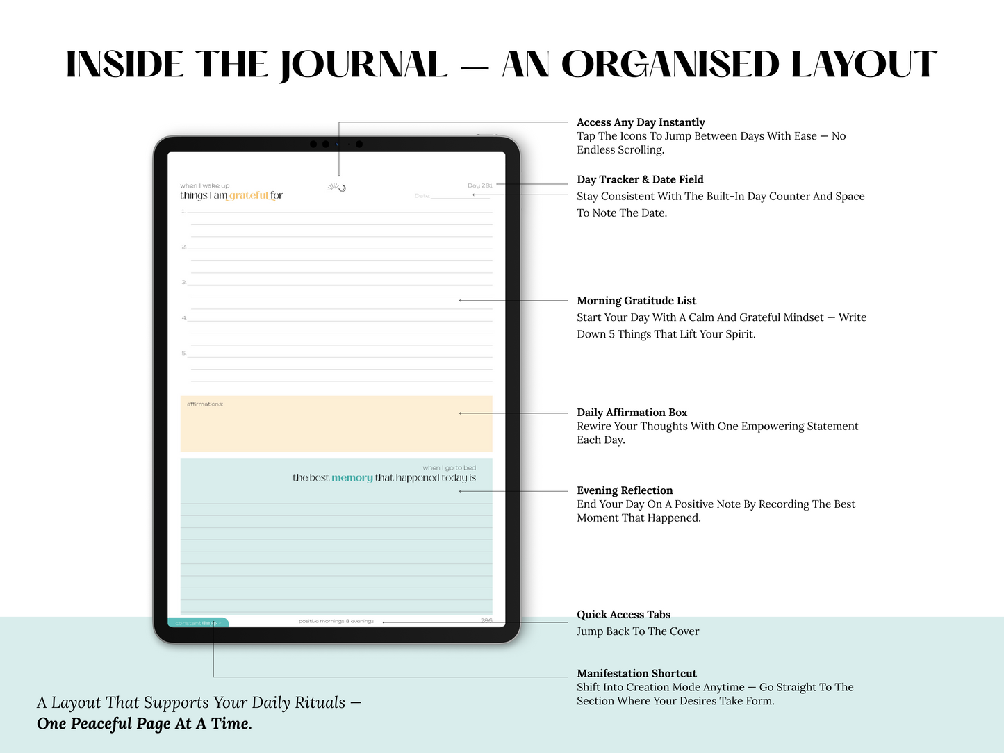 Positive Mornings & Evenings Journal