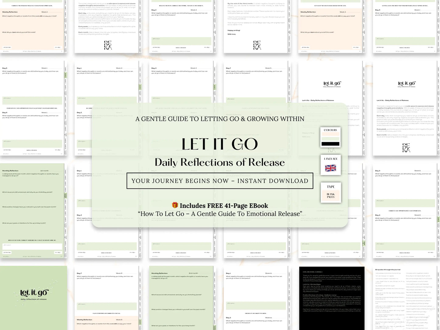 Let It Go – 12-Week Guided Reflection Journal