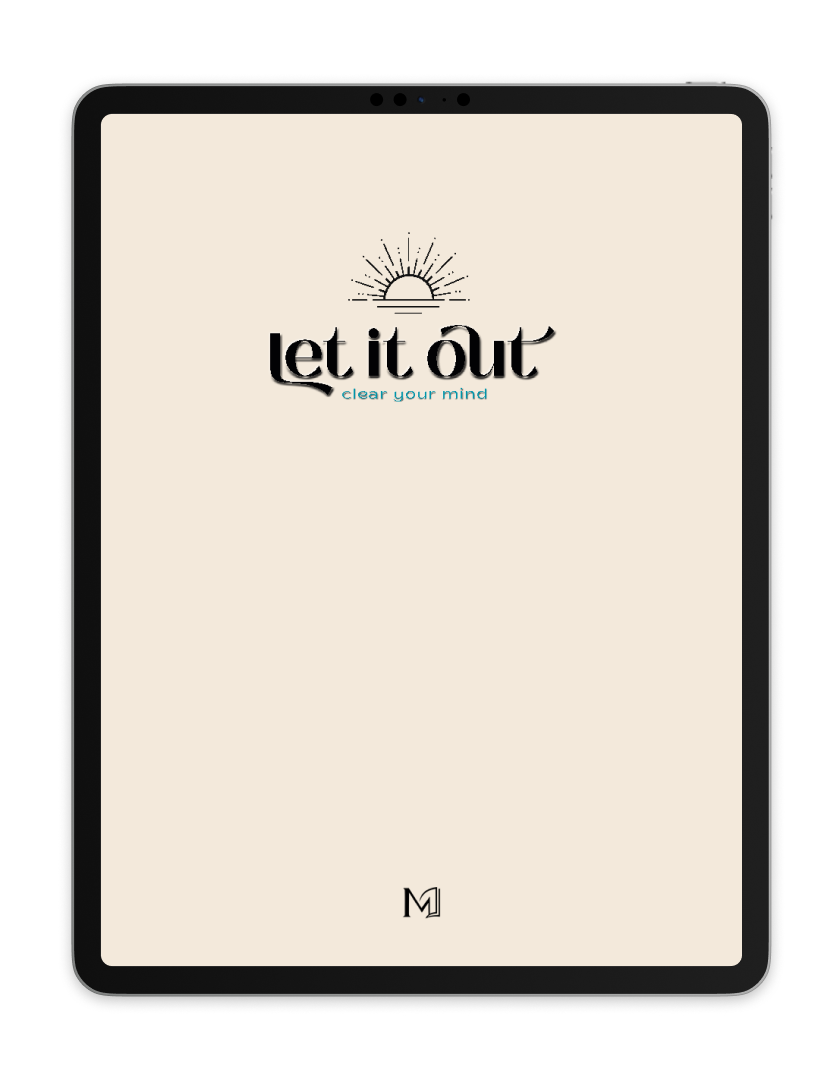 Let It Out – Clear Your Mind Journal